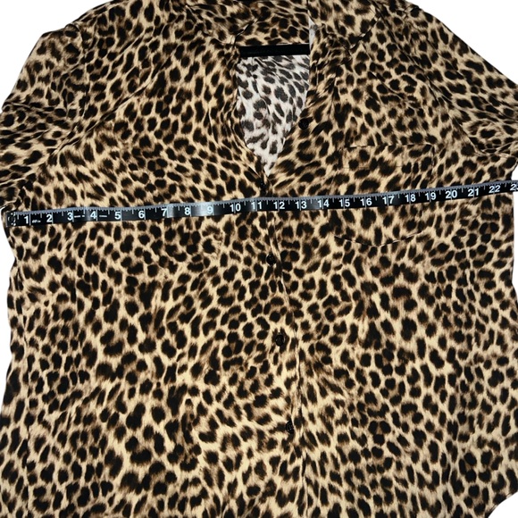 Zara Leopard Print Button Down Shirt - Picture 10 of 15
